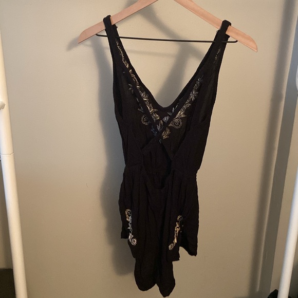Black S Beach Coverup Romper - Picture 3 of 5